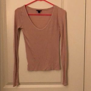 pink long sleeve shirt